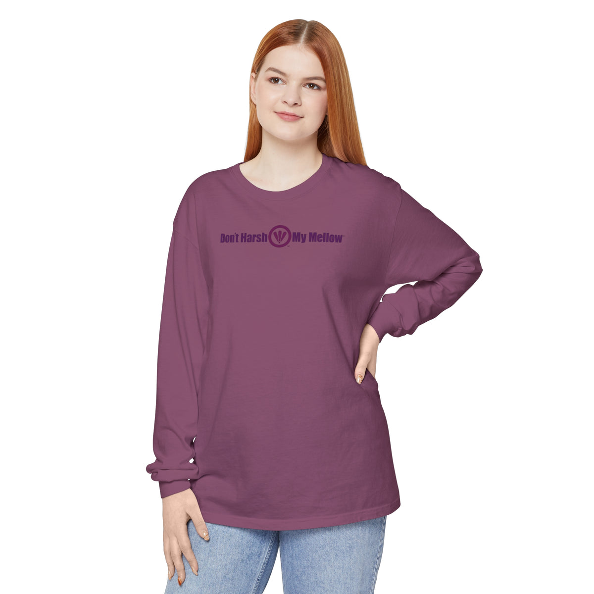 Women's Garment-dyed Long Sleeve T-Shirt