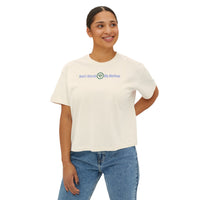 Pigmentgefärbtes Boxy-T-Shirt für Damen 