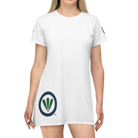 T-Shirt-Kleid mit Logo auf der Vorderseite 