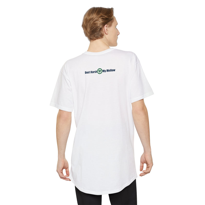 T-shirt urbain à coupe longue pour homme 