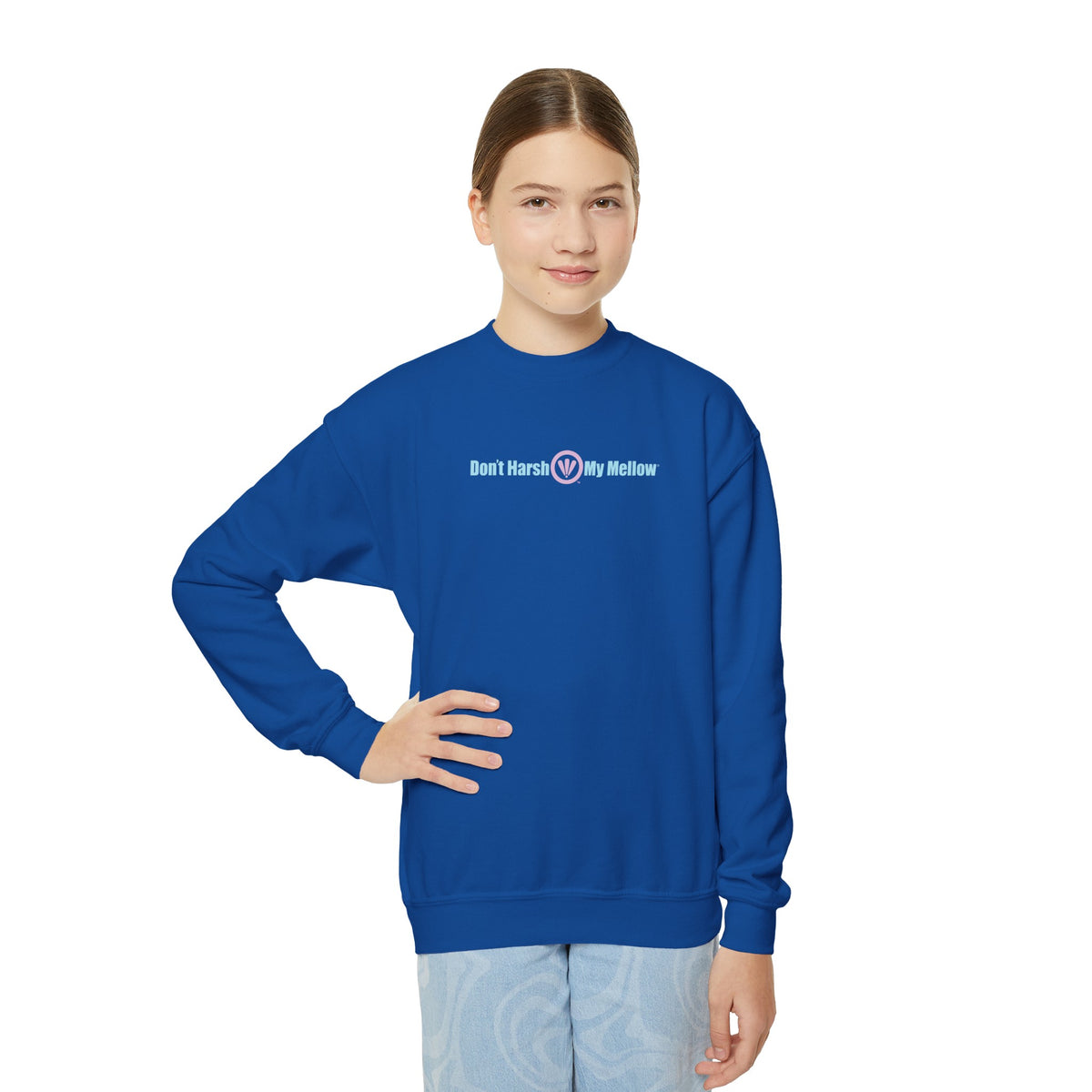 Sweatshirt mit Rundhalsausschnitt für Jugendliche (Mädchen)