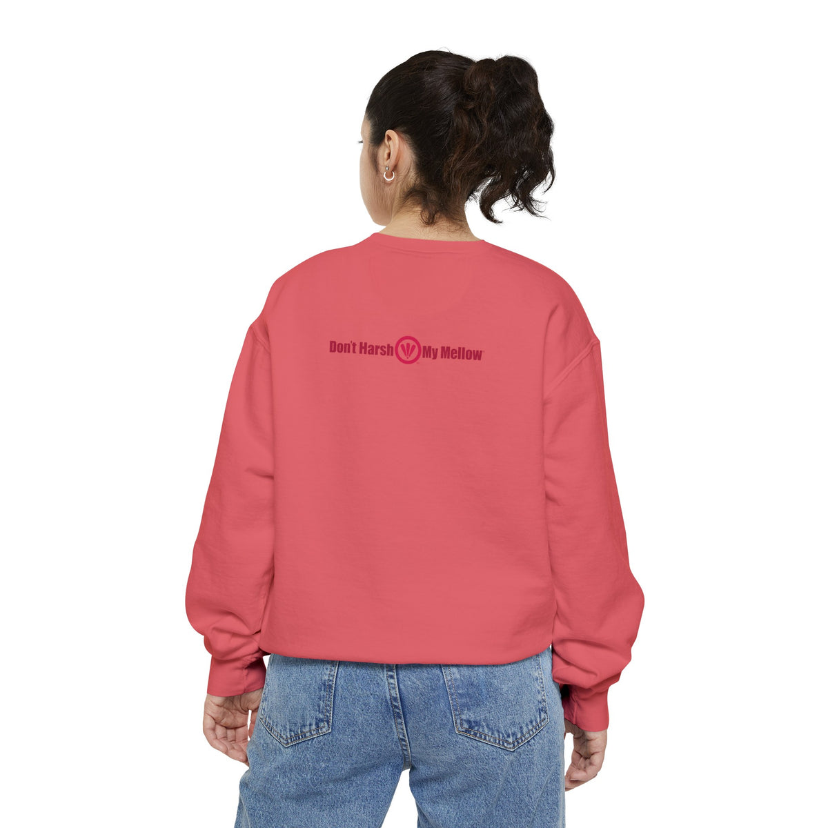 Sweat-shirt teint en pièce pour femme 