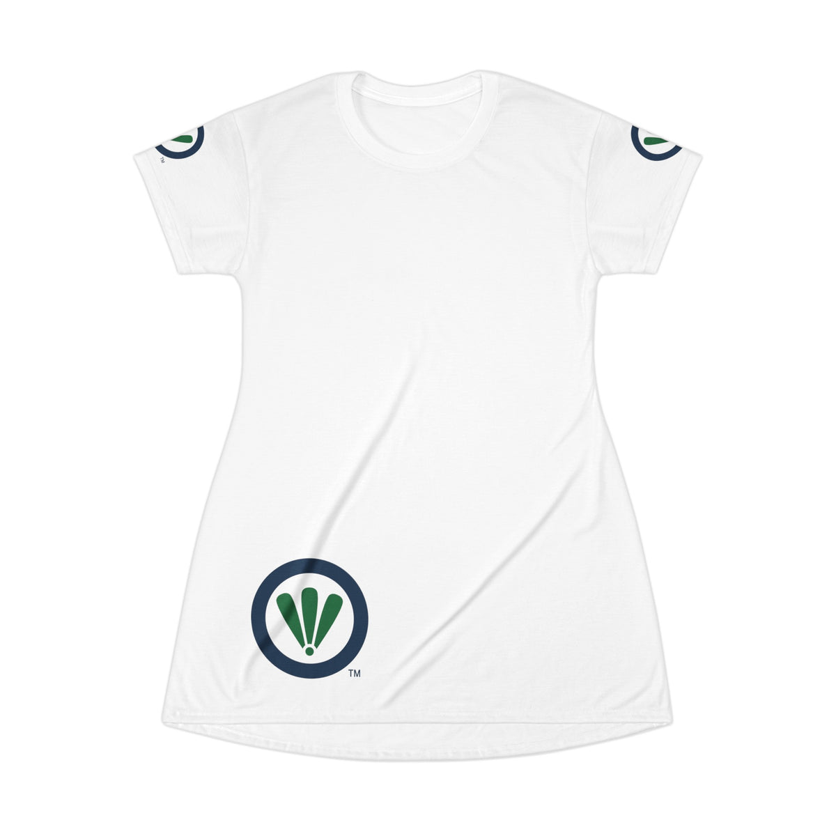 T-Shirt-Kleid mit Logo auf der Vorderseite 