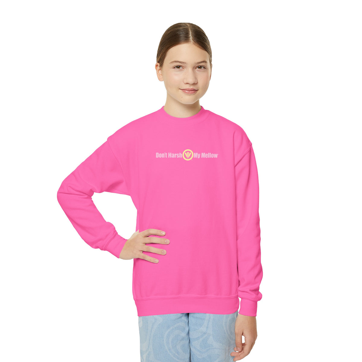 Sweatshirt mit Rundhalsausschnitt für Jugendliche (Mädchen)