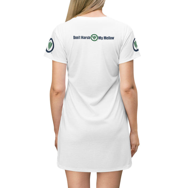 Robe t-shirt avec logo sur le devant 