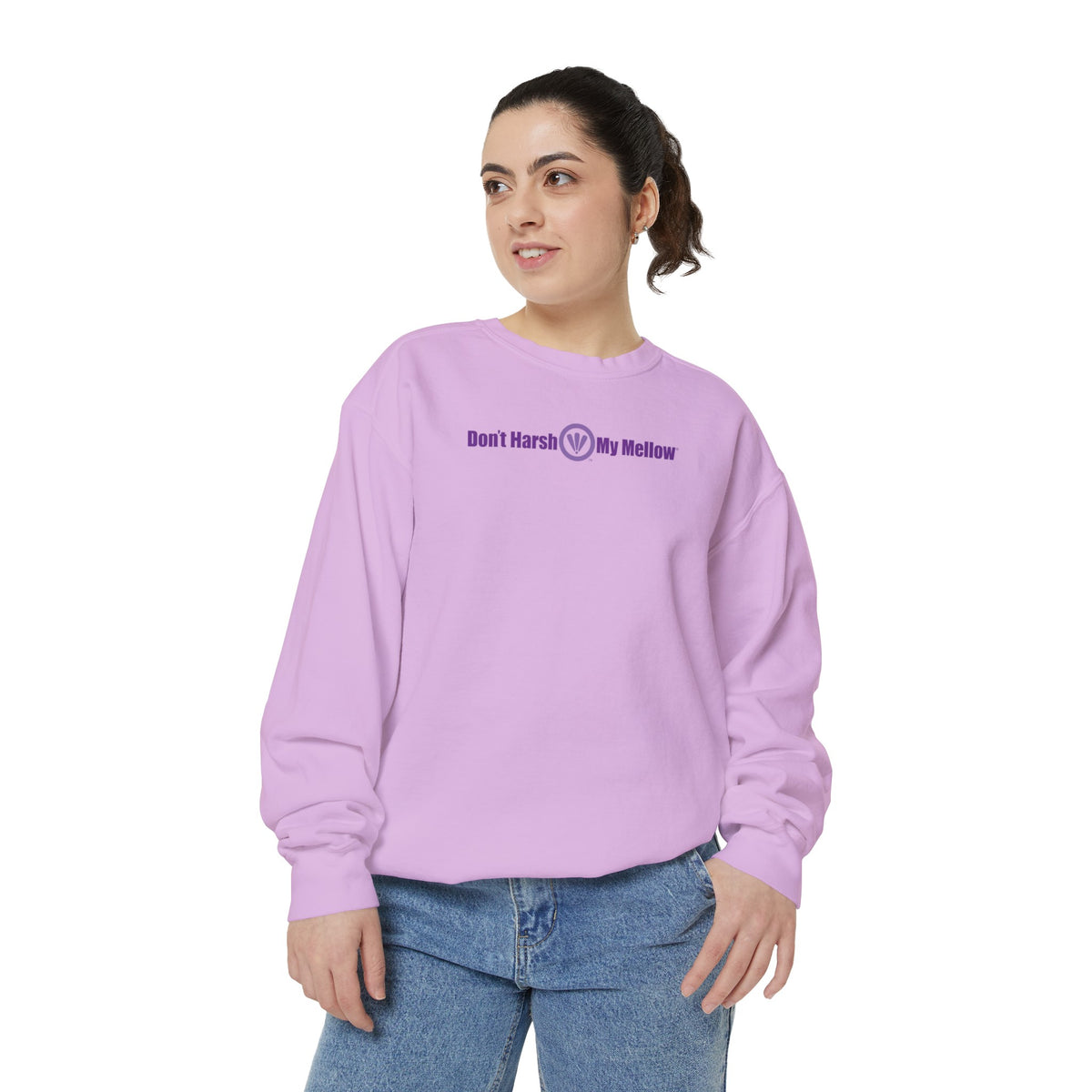 Kleidungsstückgefärbtes Sweatshirt für Damen 