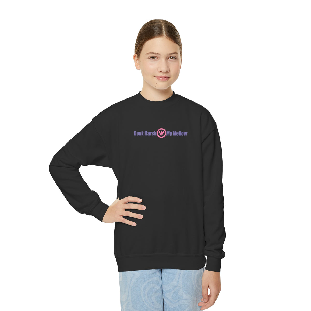 Sweatshirt mit Rundhalsausschnitt für Jugendliche (Mädchen)