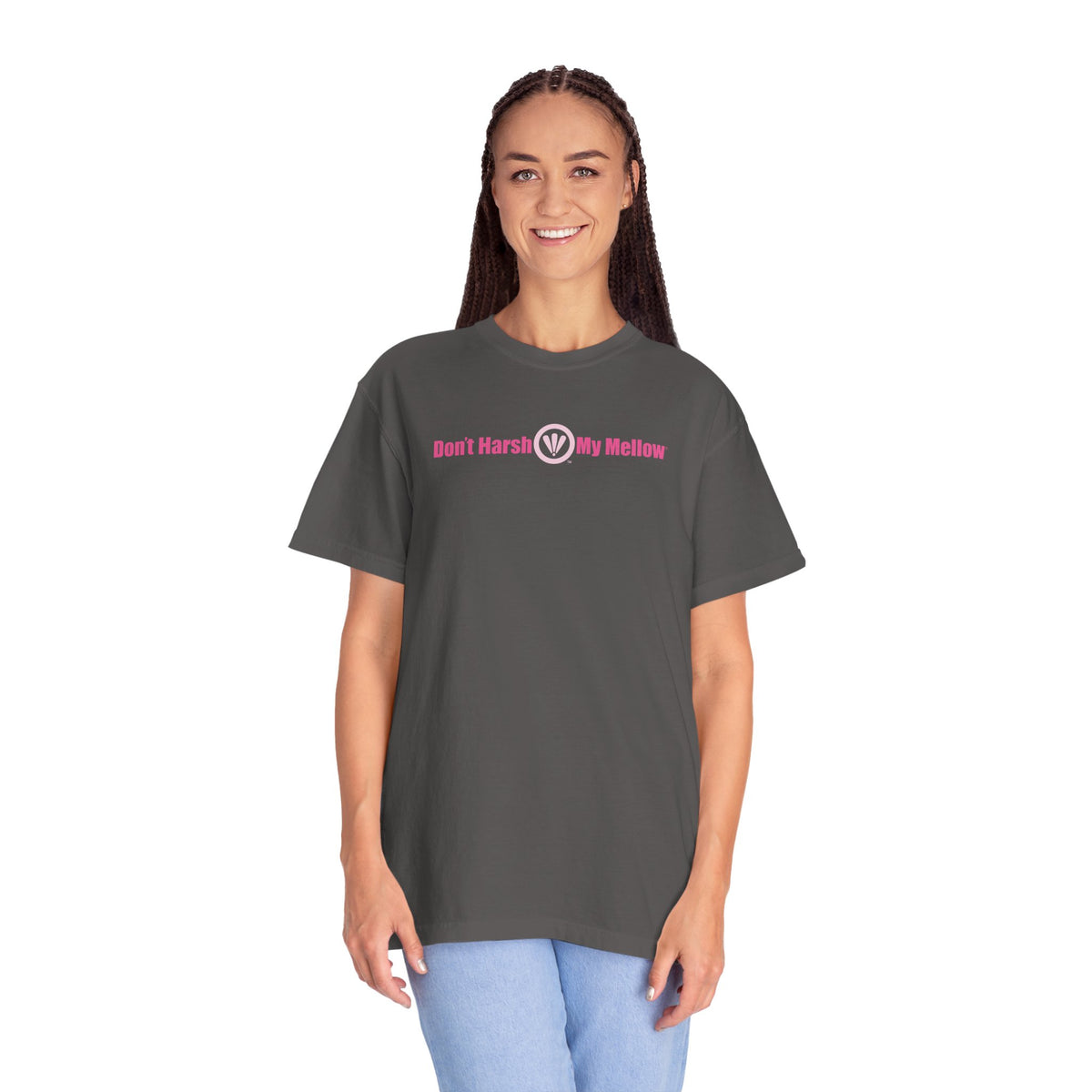 T-shirt teint en pièce pour femme 