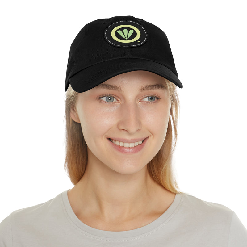 Women's Leather Patch Hat