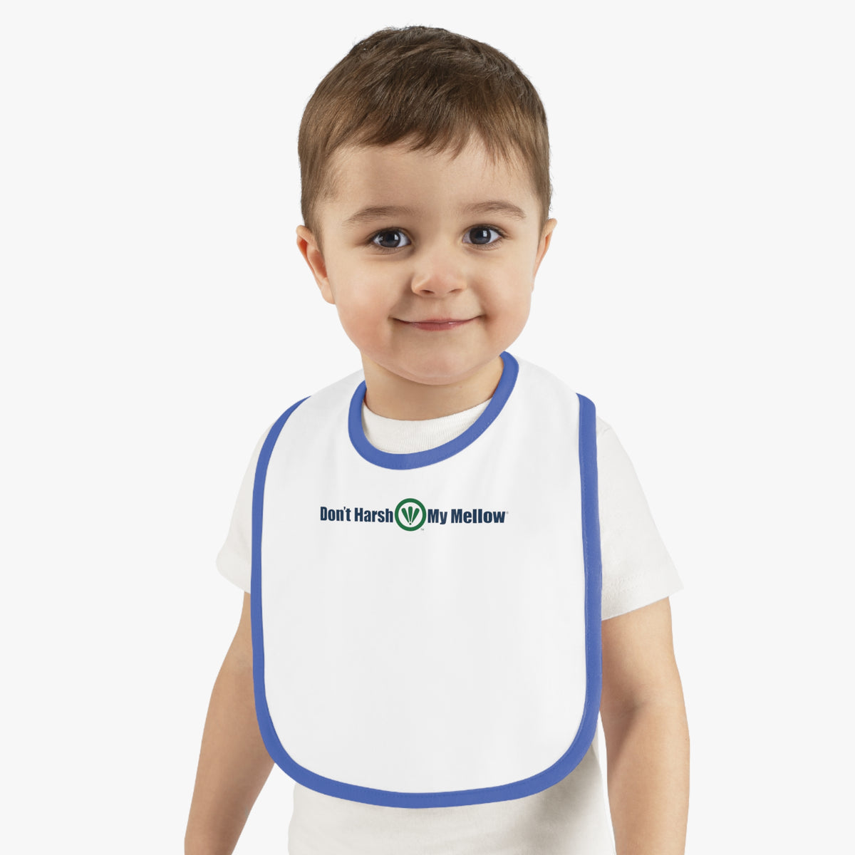 Baby Contrast Trim Jersey Bib