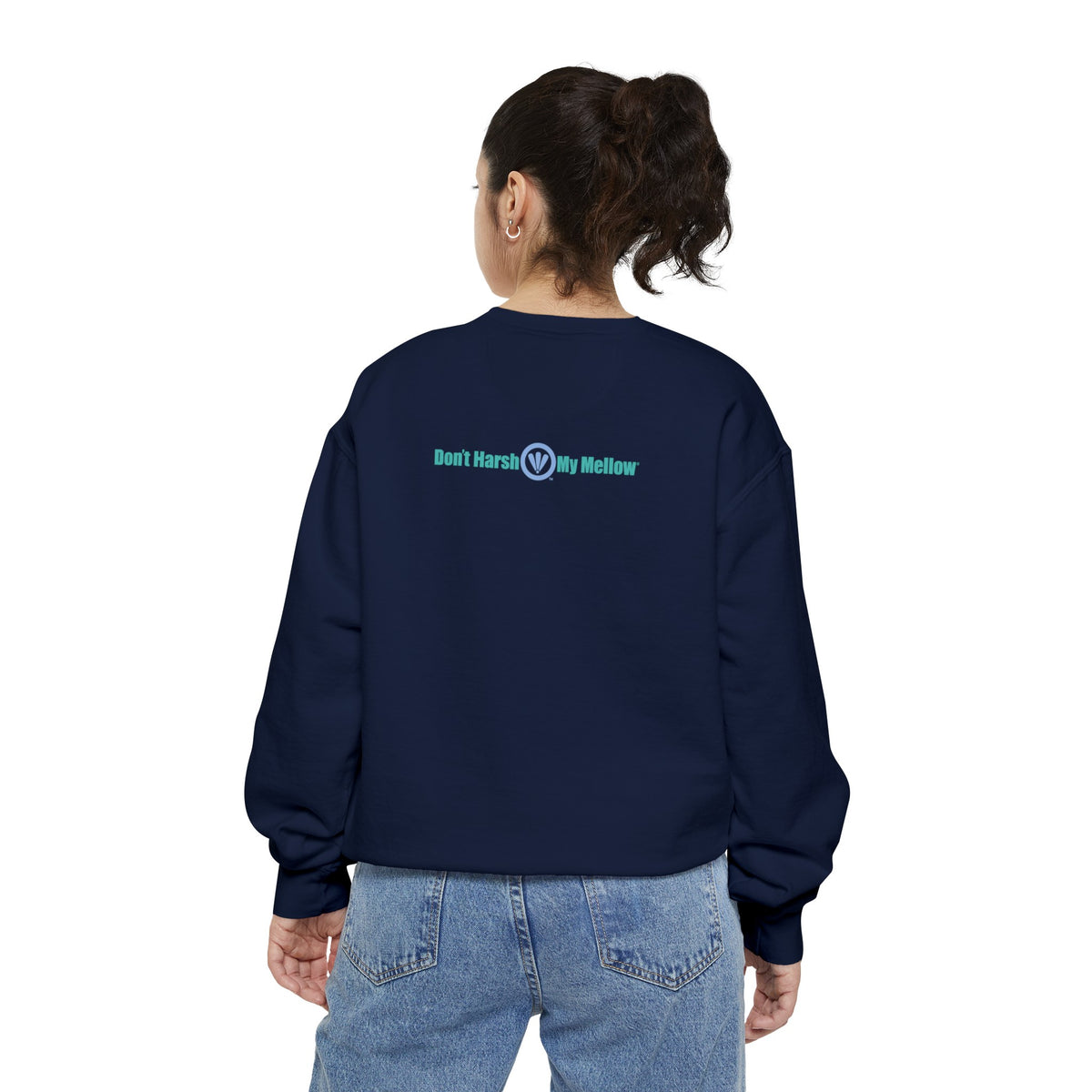 Kleidungsstückgefärbtes Sweatshirt für Damen 