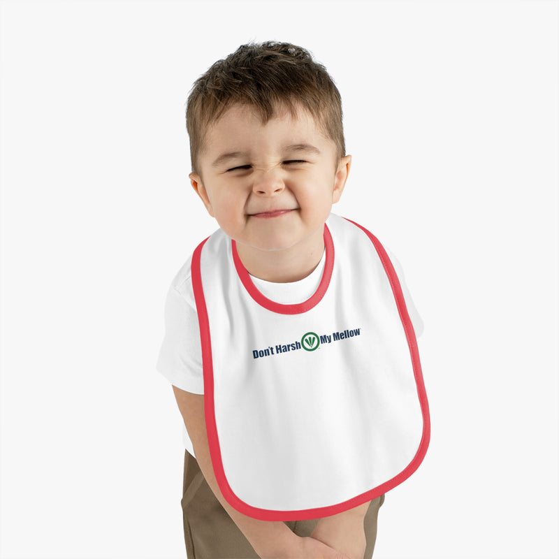 Baby Contrast Trim Jersey Bib