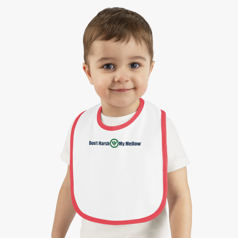 Baby Contrast Trim Jersey Bib