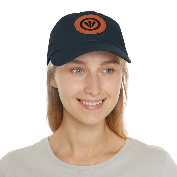 Women's Leather Patch Hat